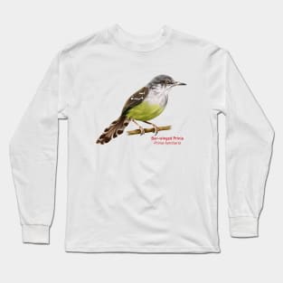 Bar-winged Prinia | Prinia familiaris Long Sleeve T-Shirt